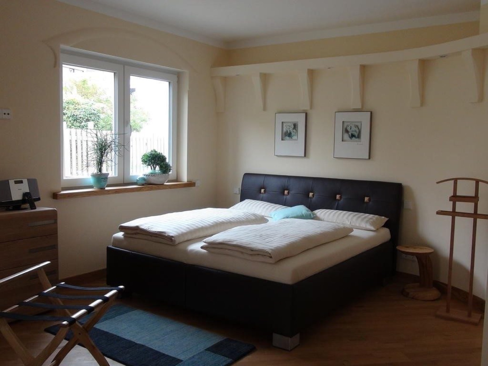 Schlafzimmer der Wohnung Aqua